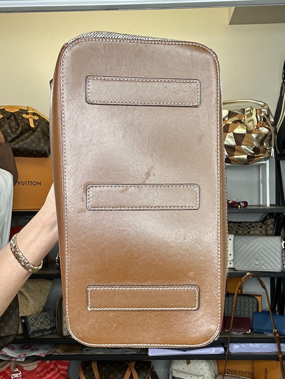 Bally Sommet Medium Haircalf Satchel | Made in Italy | COA 2015 Times Feauture - Picture 5 of 17